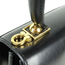 Load image into Gallery viewer, Salvatore Ferragamo Gancini Black 2 Way Bag - 01289