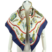 Load image into Gallery viewer, Hermes Carre 90 Qu Importe Le Flacon Blue Scarf - 01246