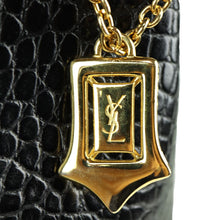 Load image into Gallery viewer, Yves Saint Laurent Lizard Black Tote Handle Bag - 01290