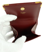 Load image into Gallery viewer, Cartier Must Line Square Bordeaux Coin Purse - 01314