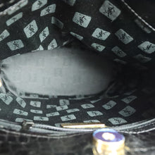 Load image into Gallery viewer, Yves Saint Laurent Lizard Black Tote Handle Bag - 01290