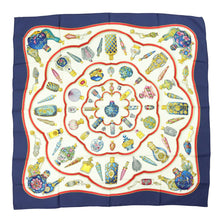 Load image into Gallery viewer, Hermes Carre 90 Qu Importe Le Flacon Blue Scarf - 01246