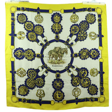 Load image into Gallery viewer, Hermes Carre 90 Cuivreries Yellow Scarf - 01315