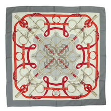 Load image into Gallery viewer, Hermes Carre 90 Eperon D'or Grey Scarf - 01252