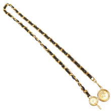 Load image into Gallery viewer, Chanel Coco Mark Chain GP x Leather Belt - 01165
