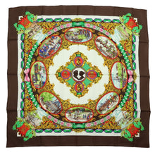 Load image into Gallery viewer, Hermes Carre 90 L'entente Cordiale Brown Scarf - 01274