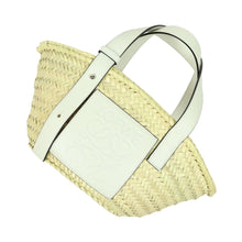 Load image into Gallery viewer, Loewe Small Basket bag in Palm Leaf and Calfskin - 01081