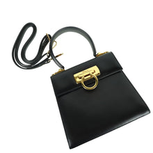 Load image into Gallery viewer, Salvatore Ferragamo Gancini Black Handle Bag - 01237