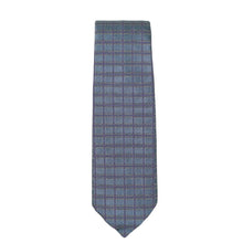 Load image into Gallery viewer, Hermes Navy Check Silk Tie - 01172