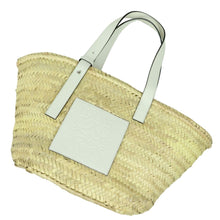 Load image into Gallery viewer, Loewe Large Basket bag in palm leaf and calfskin - 01080