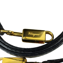 Load image into Gallery viewer, Salvatore Ferragamo Gancini Black 2 Way Bag - 01308
