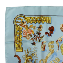 Load image into Gallery viewer, Hermes Carre 90 Cogeaux Sky Blue Scarf - 01280