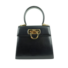 Load image into Gallery viewer, Salvatore Ferragamo Gancini Black 2 Way Bag - 01308