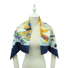 Load image into Gallery viewer, Hermes Carre 90 The Alfee Navy Scarf - 01338
