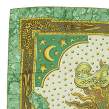 Load image into Gallery viewer, Hermes Carre 90 Carpe Diem Green Scarf - 01282