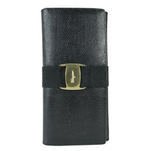 Load image into Gallery viewer, Salvatore Ferragamo Lizard Skin Long Wallet - 01195