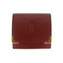 Load image into Gallery viewer, Cartier Must Line Square Bordeaux Coin Purse - 01314
