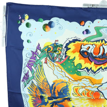 Load image into Gallery viewer, Hermes Carre 90 The Alfee Navy Scarf - 01338