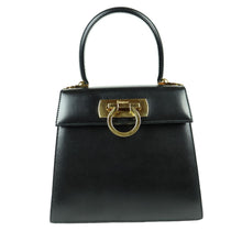 Load image into Gallery viewer, Salvatore Ferragamo Gancini Black 2 Way Bag - 01238