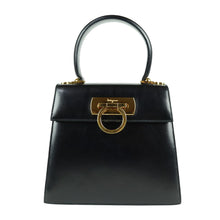 Load image into Gallery viewer, Salvatore Ferragamo Gancini Black 2 Way Bag - 01289