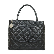 Load image into Gallery viewer, Chanel Medallion Tote Black Handle Bag - 01188