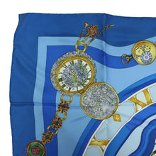 Load image into Gallery viewer, Hermes Carre 90 Parmi Les Fleurs Blue Scarf - 01264