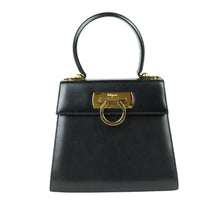 Load image into Gallery viewer, Salvatore Ferragamo Gancini Black Handle Bag - 01237