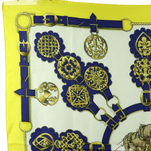 Load image into Gallery viewer, Hermes Carre 90 Cuivreries Yellow Scarf - 01315