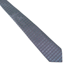 Load image into Gallery viewer, Hermes Navy Check Silk Tie - 01172