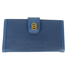 Load image into Gallery viewer, Bvlgari Navy Doppio Long Wallet - 01217