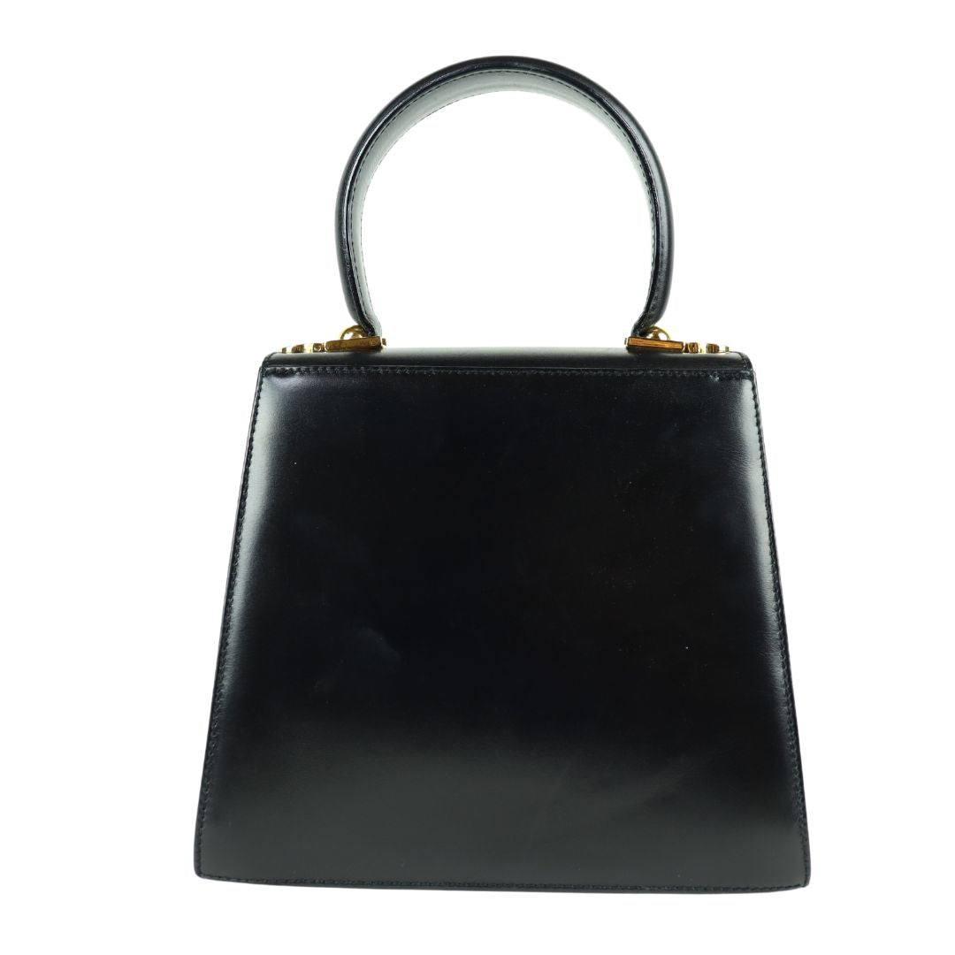 Salvatore Ferragamo Gancini Black 2 Way Bag - 01289 – Fingertips