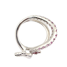 Load image into Gallery viewer, K18WG Pink Sapphire 0.82ct Ruby 0.1ct Diamond 0.22ct Ring - 01169