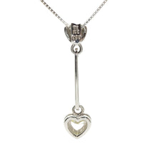 Load image into Gallery viewer, Double Heart Necklace K18 WG 0.39 carat total weight: 4.6g - 01097