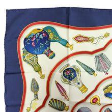 Load image into Gallery viewer, Hermes Carre 90 Qu Importe Le Flacon Blue Scarf - 01246