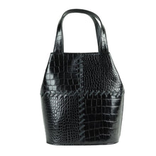 Load image into Gallery viewer, Yves Saint Laurent Lizard Black Tote Handle Bag - 01290