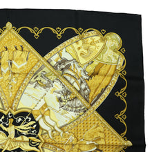 Load image into Gallery viewer, Hermes Carre 90 La Vie a Cheval Black Scarf - 01278
