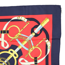 Load image into Gallery viewer, Hermes Carre 90 Eperon D'or Navy Scarf - 01249