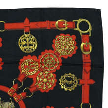 Load image into Gallery viewer, Hermes Carre 90 Cuiveeries Black Scarf - 01272