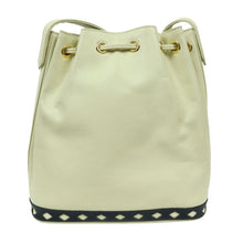 画像をギャラリービューアに読み込む, イヴ・サンローラン アイボリー バケット ショルダーバッグ - 01199
