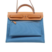 Load image into Gallery viewer, Hermes Herbag Zip PM Light Blue 2 Way Bag - 01189