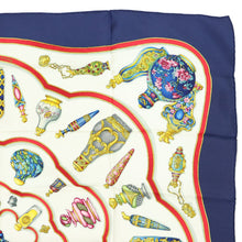Load image into Gallery viewer, Hermes Carre 90 Qu Importe Le Flacon Blue Scarf - 01246