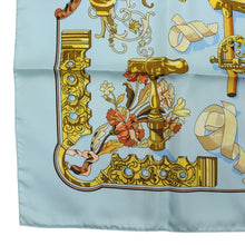 Load image into Gallery viewer, Hermes Carre 90 Cogeaux Sky Blue Scarf - 01280