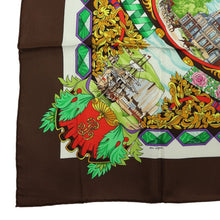 Load image into Gallery viewer, Hermes Carre 90 L'entente Cordiale Brown Scarf - 01274