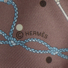 Load image into Gallery viewer, Hermes Les Cles A Pois Marron Glace Twilly - 01301