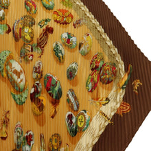 Load image into Gallery viewer, Hermes Pleated Brown Scarf - 01164