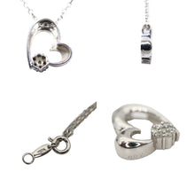 Load image into Gallery viewer, 750/K18 Diamond 0.21ct(0.07x3) Necklace & Earring Sets - 01176