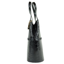 Load image into Gallery viewer, Yves Saint Laurent Lizard Black Tote Handle Bag - 01290