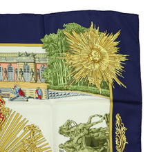 Load image into Gallery viewer, Hermes Carre 90 Sanssoucy Navy Scarf - 01273