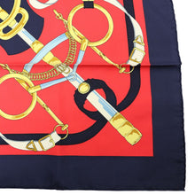 Load image into Gallery viewer, Hermes Carre 90 Eperon D'or Navy Scarf - 01249