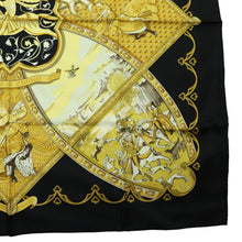 Load image into Gallery viewer, Hermes Carre 90 La Vie a Cheval Black Scarf - 01278